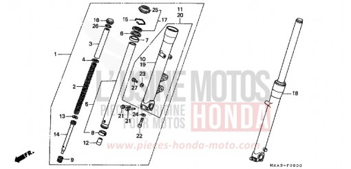 FORCELLA ANTERIORE (VT1100C) VT1100CS di 1995